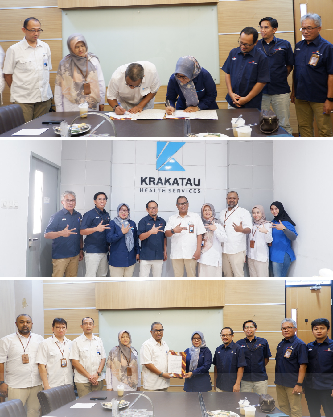 PT Krakatau Semen Indonesia (KRSI) dan Bapeleks Krakatau Steel Melakukan kerjasama layanan dibidang Kesehatan